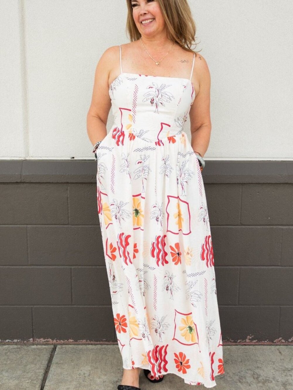 Happy Floral Maxi Dress